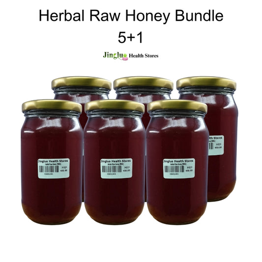 Herbal Raw Honey Bundel (5+1)